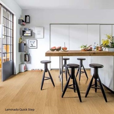 Piso laminado quick step